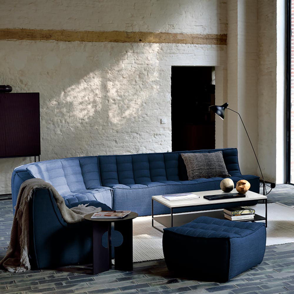 N701 Round Corner Sofa Blue 3 | Rouse Home