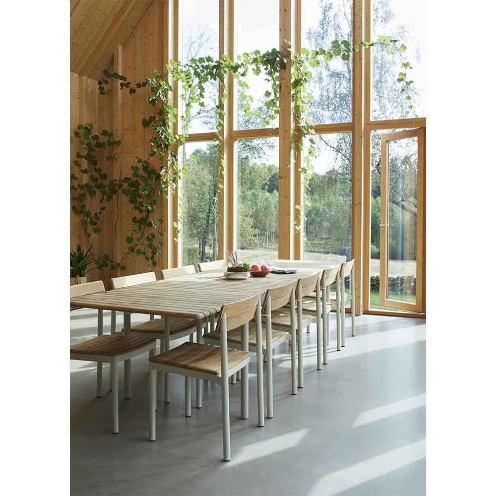 Pelagus Outdoor Extendable Dining Table - Light Ivory