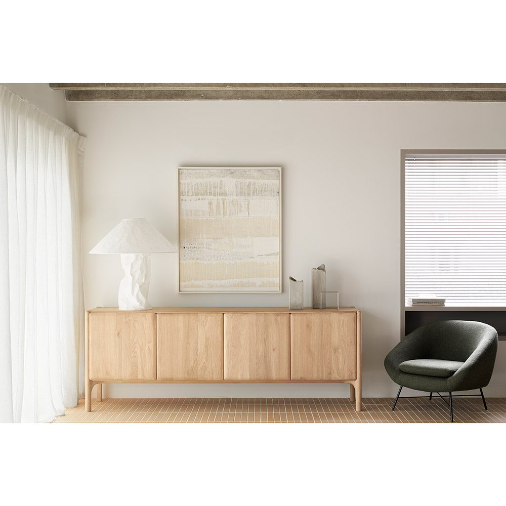 PI Sideboard - 4 Doors, Oak