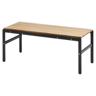 Reform Outdoor Bench - Anthracite Black