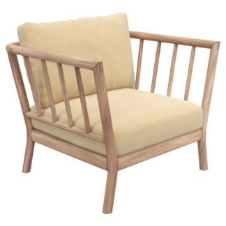 Tradition Outdoor Lounge Chair - Teak, Honey Yellow