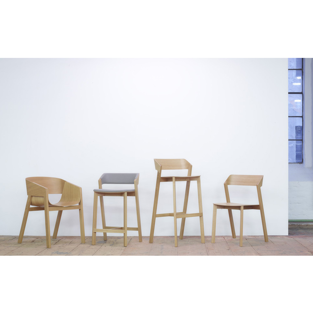 Merano Arm Chair - Upholstered, American Walnut