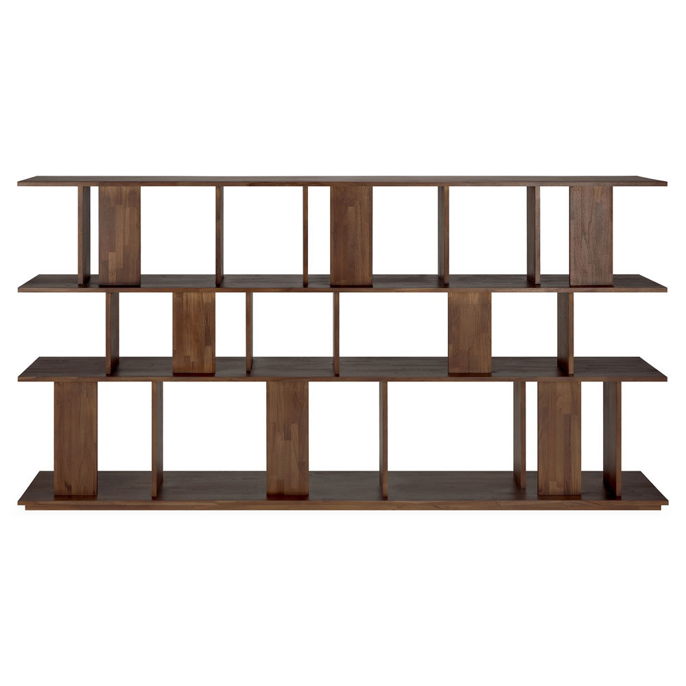 Irregular Rack 88.5"W - Brown Teak