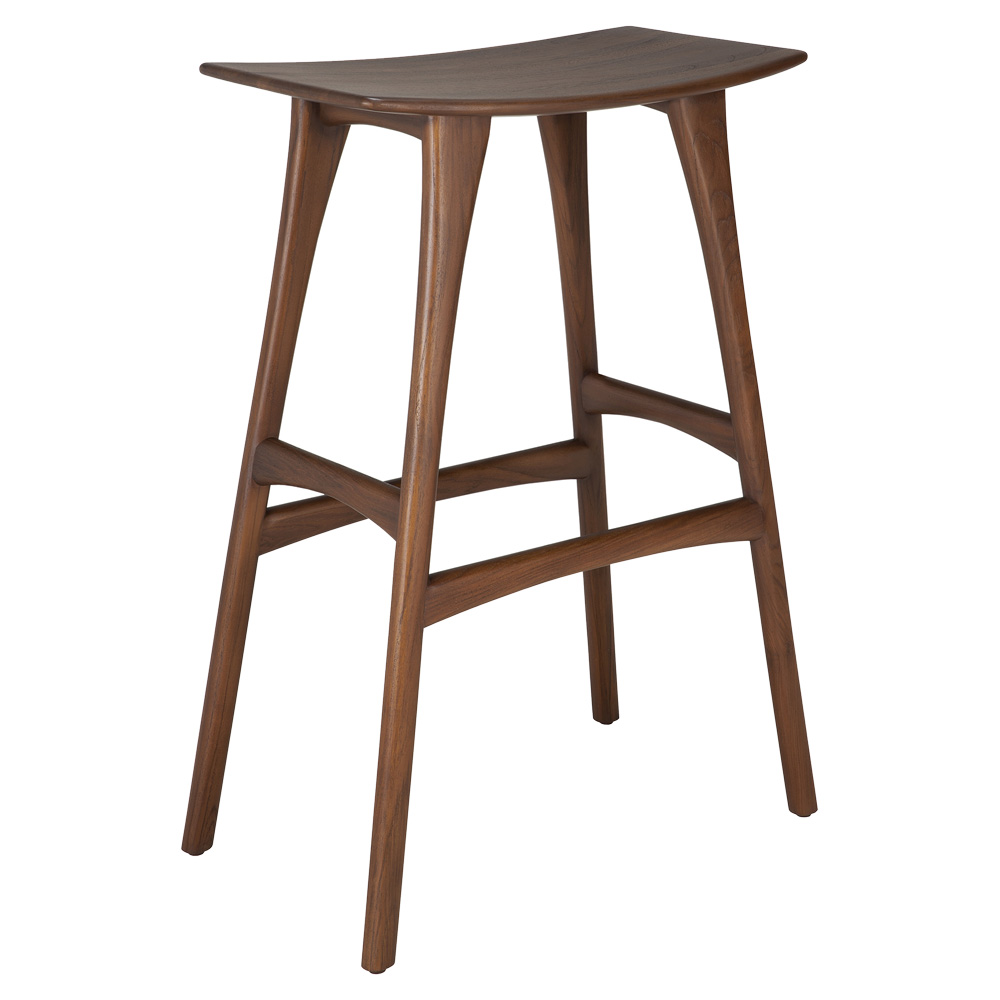 Osso Bar Stool - Brown Teak