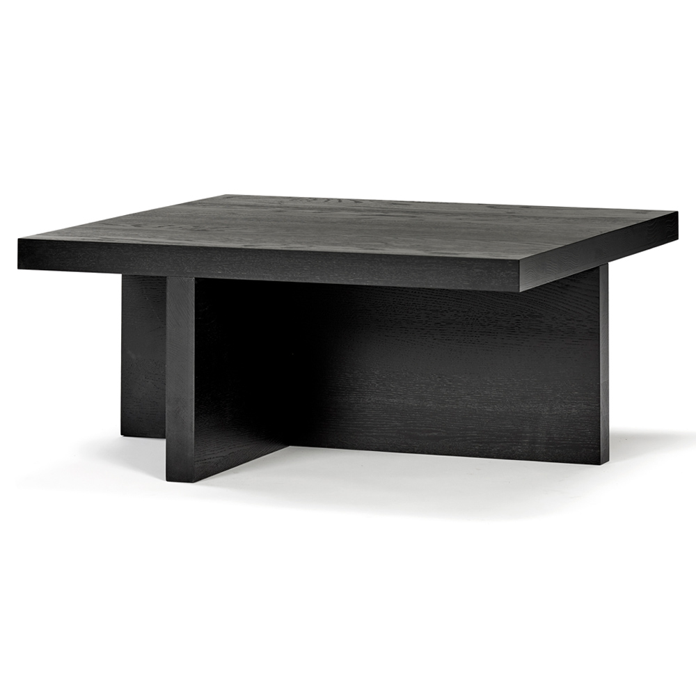 Rudolph Square Coffee Table - Black Oak | Rouse Home