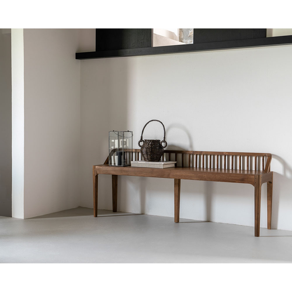 Spindle Bench - Reclaimed Teak