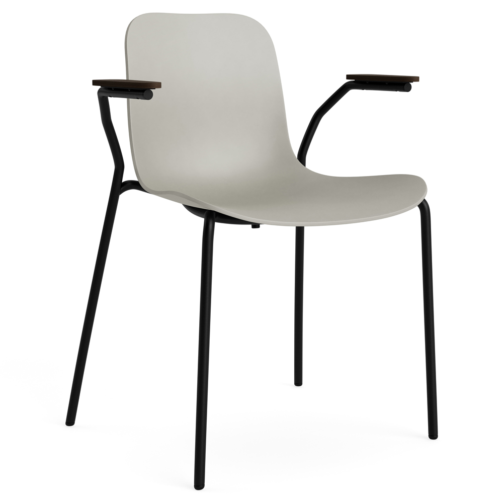 Langue Polypropylene Armchair Flint Gray 2 | Rouse Home