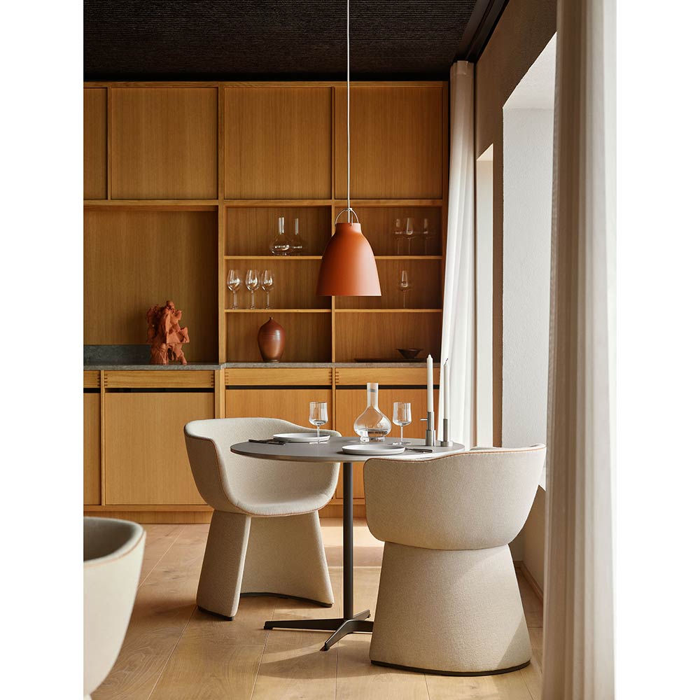 Monolit Dining Chair With Leather Piping