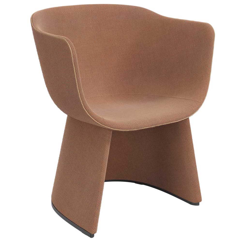 Monolit Lounge Chair With Leather Piping