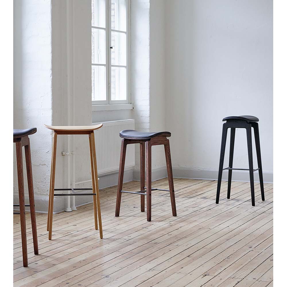 Ny11 Seat Upholstered Bar Counter Chair Without Backrest Natural Oak Hallingdal 368 7 | Rouse Home