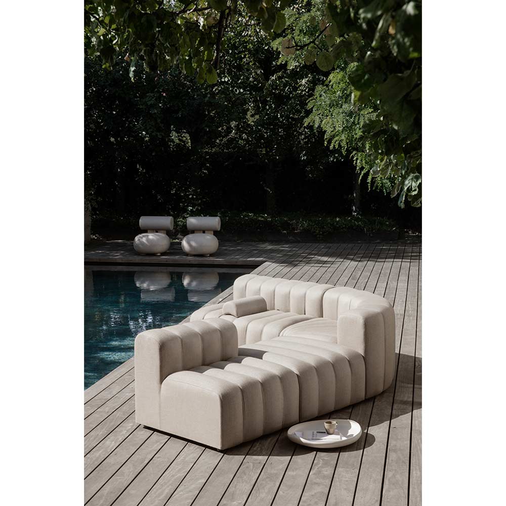 Studio Outdoor Sofa Loose Armrest Savane Coconut 2 | Rouse Home