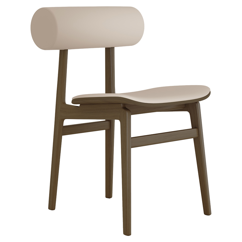 Totem Upholstered Dining Chair - Light Smoked Oak, Terra Lime