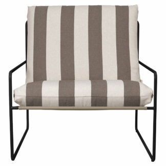 Desert 1-seater Stripe - Black, Chocolate