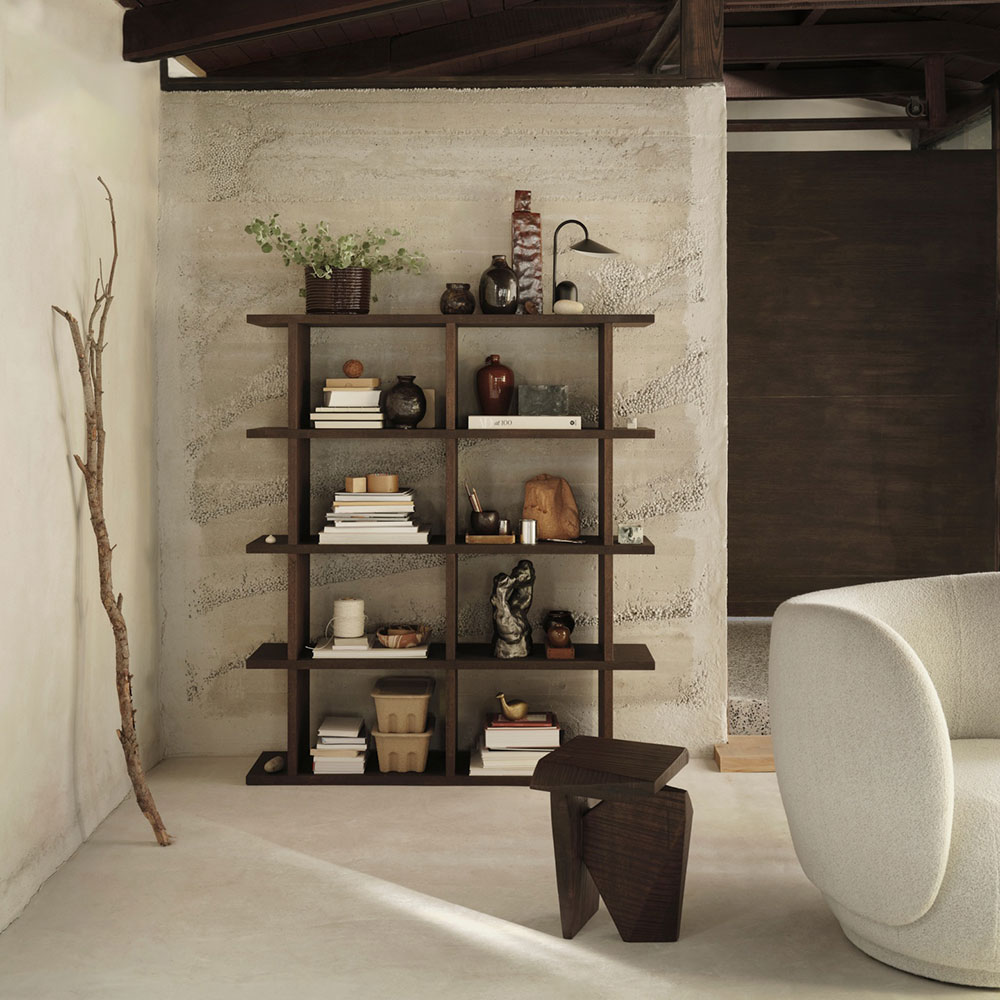 Kona Bookcase 2x4 - Dark Stained | Rouse Home