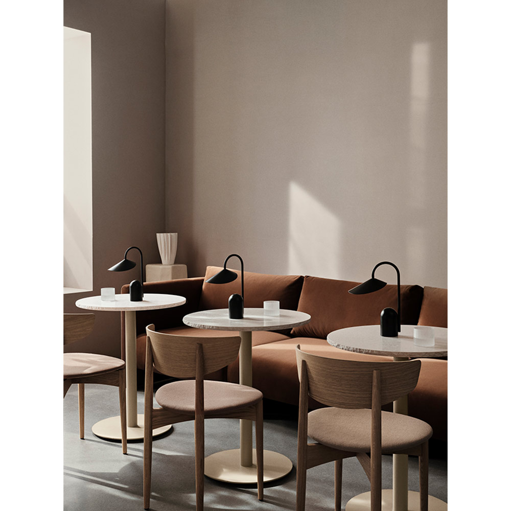 Mineral Cafe Table - Bianco Curia, Cashmere | Rouse Home