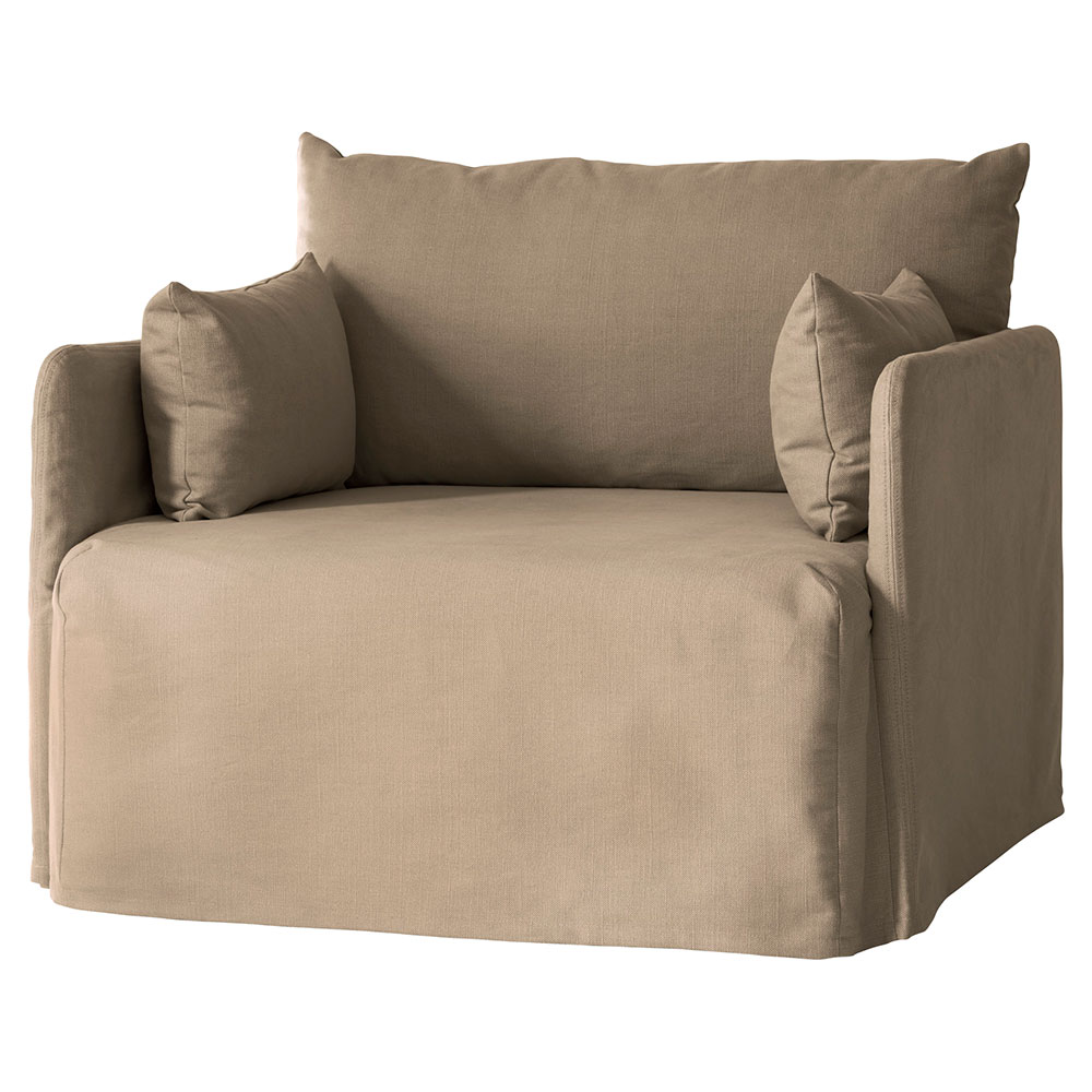 Offset Sofa Loose Cover- 1 Seater, Flint