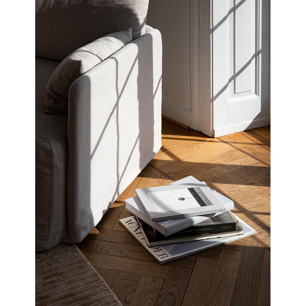 Offset Sofa Loose Cover - 3 Seater, Flint