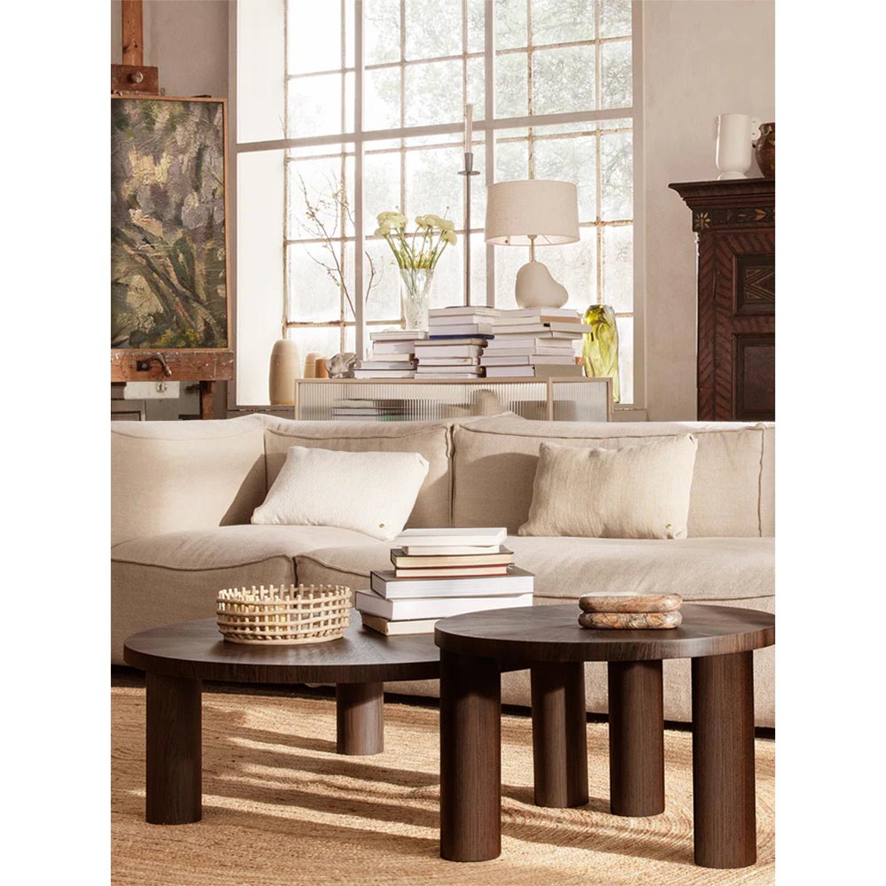 Post Large Coffee Table - Lines