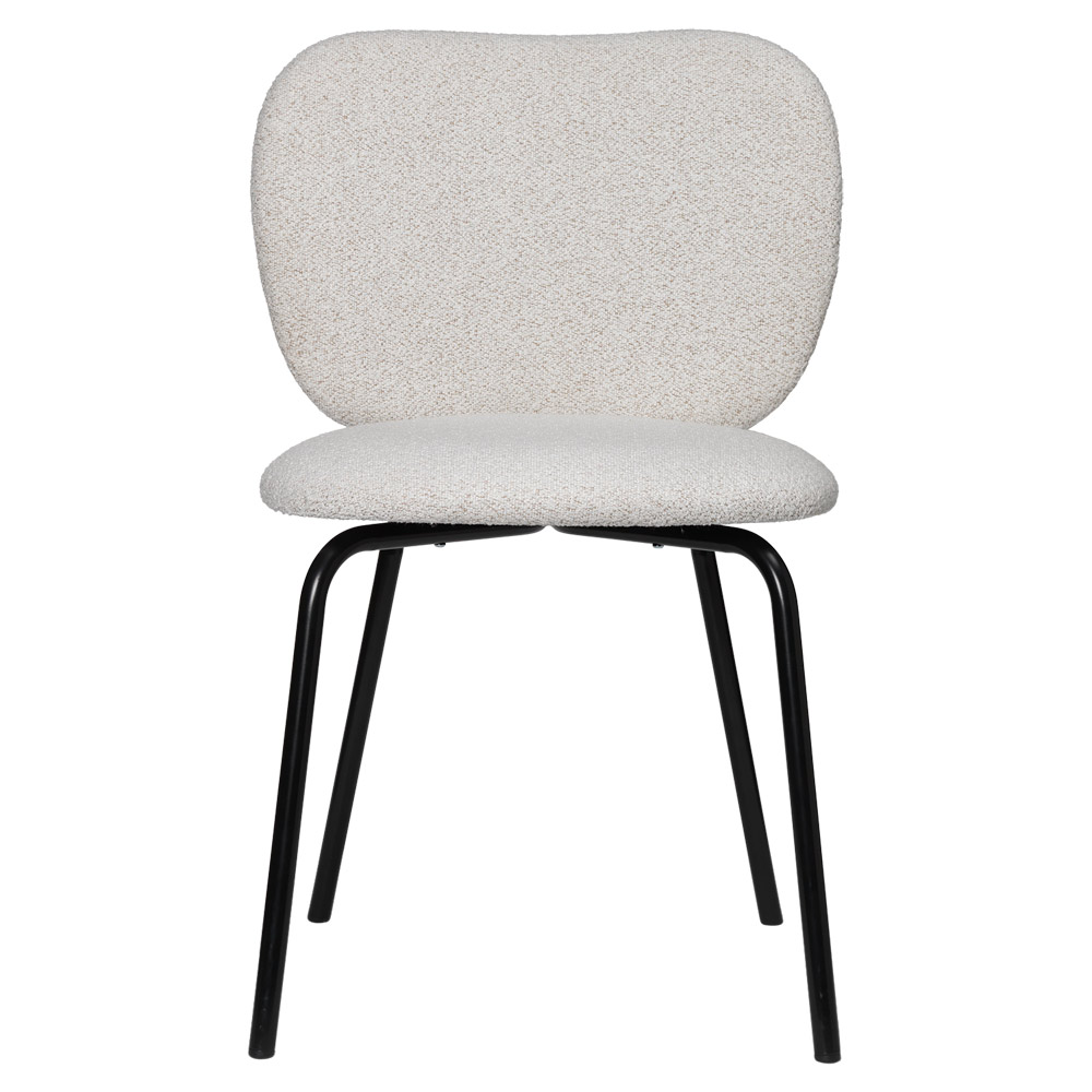 Rico Chair Soft Boucle Off White Melange Black 1 | Rouse Home