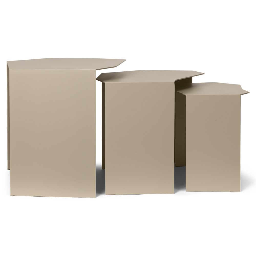 Shard Cluster Tables - Cashmere, Set of 3