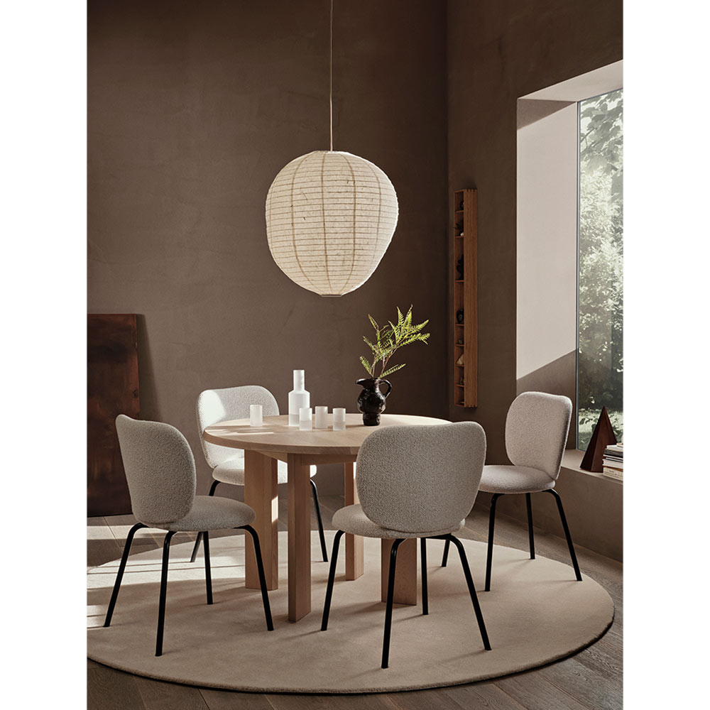 Tarn Dining Table - 45.3", White Oiled Beech