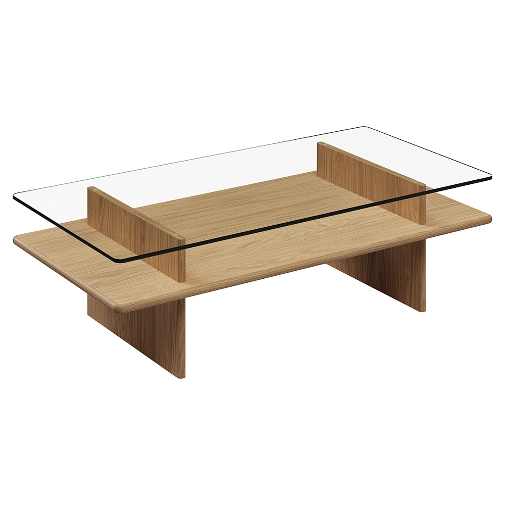 Parallel Rectangular Coffee Table