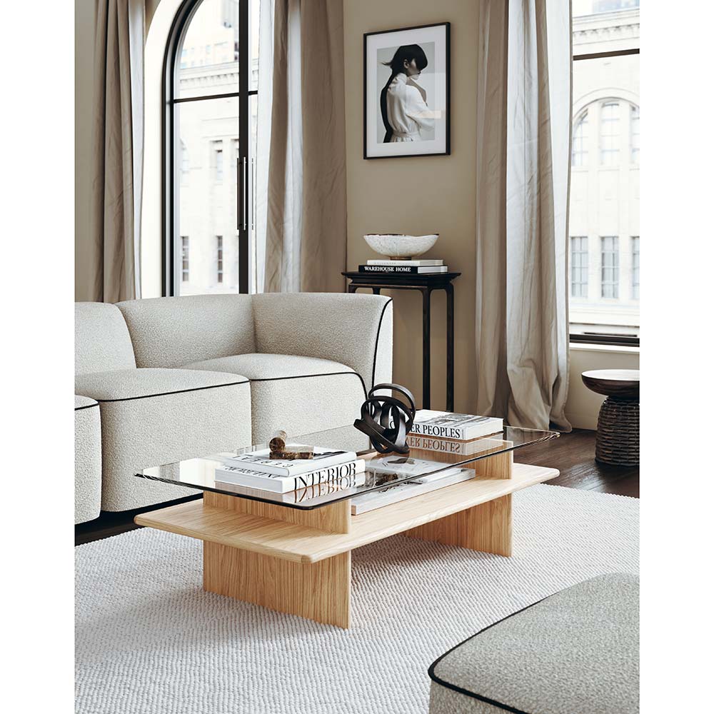 Parallel Rectangular Coffee Table