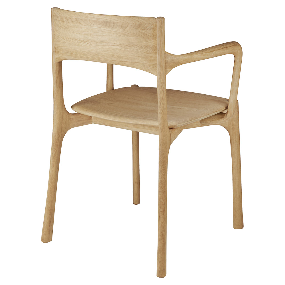 Pi Dining Chair with Armrest - Oak