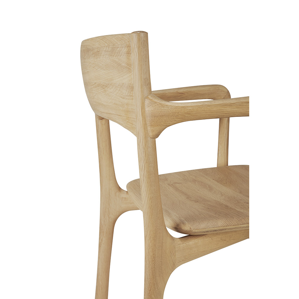 Pi Dining Chair with Armrest - Oak