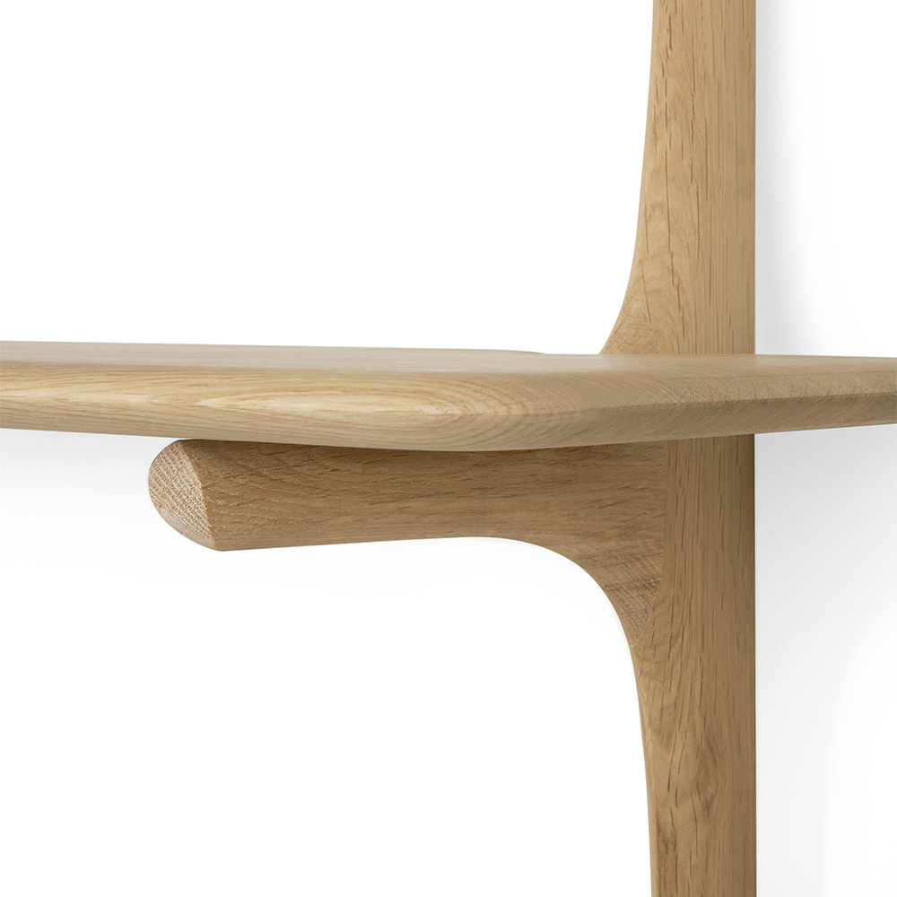 Pi Wall Shelf - Oak, 2 Shelves
