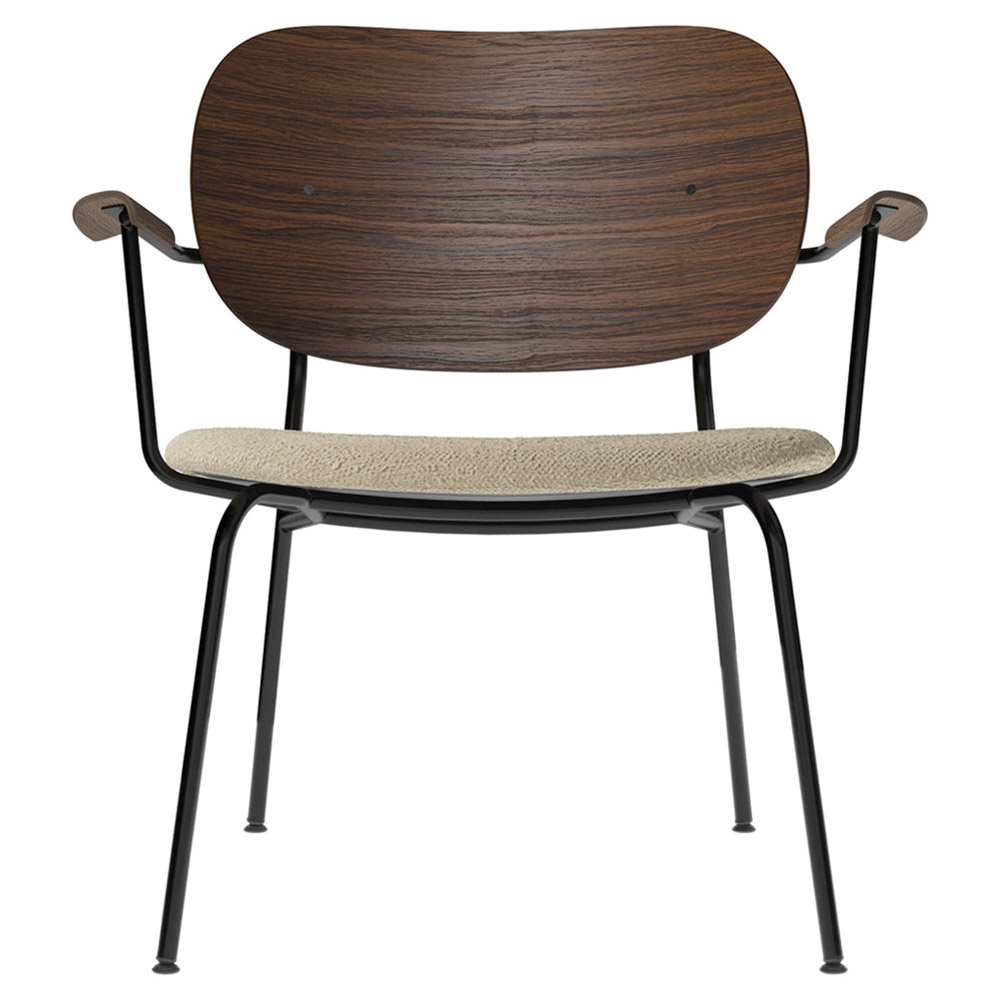 Co Seat Upholstered Lounge Chair Dark Stained Oak 2 | Rouse Home