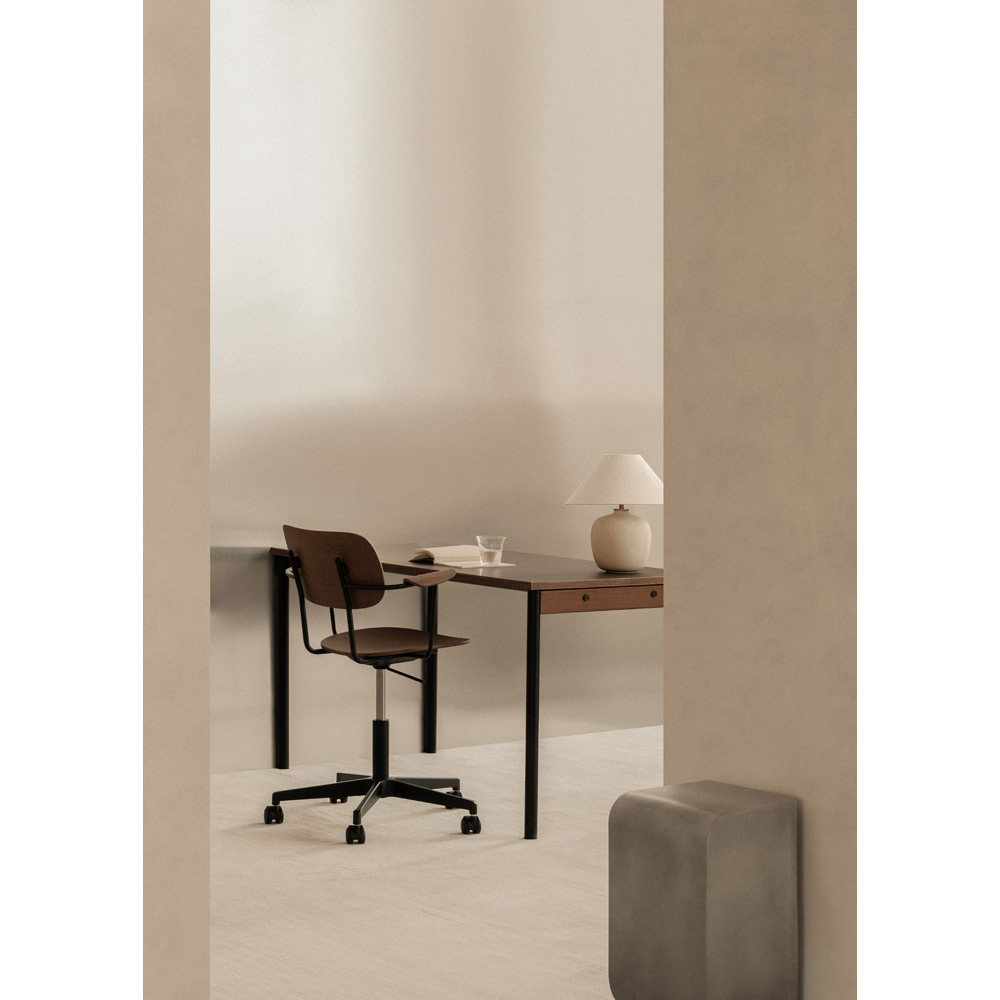 Co Seat Upholstered Task Armchair Dark Stained Oak 5 | Rouse Home