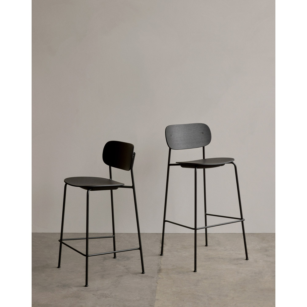 Co Unupholstered Bar Counter Chair Black Oak 4 | Rouse Home