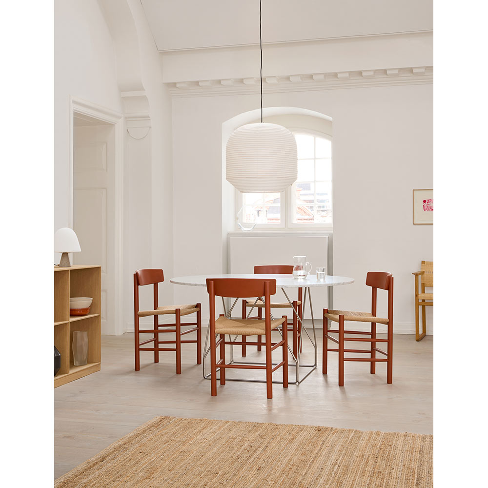 J39 Dining Chair - Beech Heritage Red, Natural Paper Cord Seat | Rouse Home