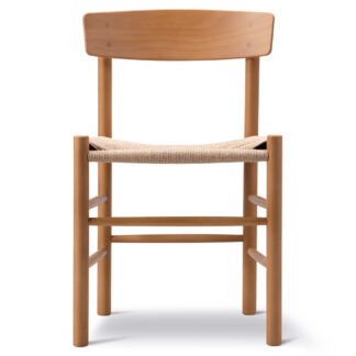 J39 Dining Chair - Beech Vintage Lacquer, Natural Paper Cord Seat