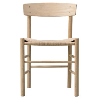 J39 Dining Chair - Oak Soap, Natural Paper Cord Seat