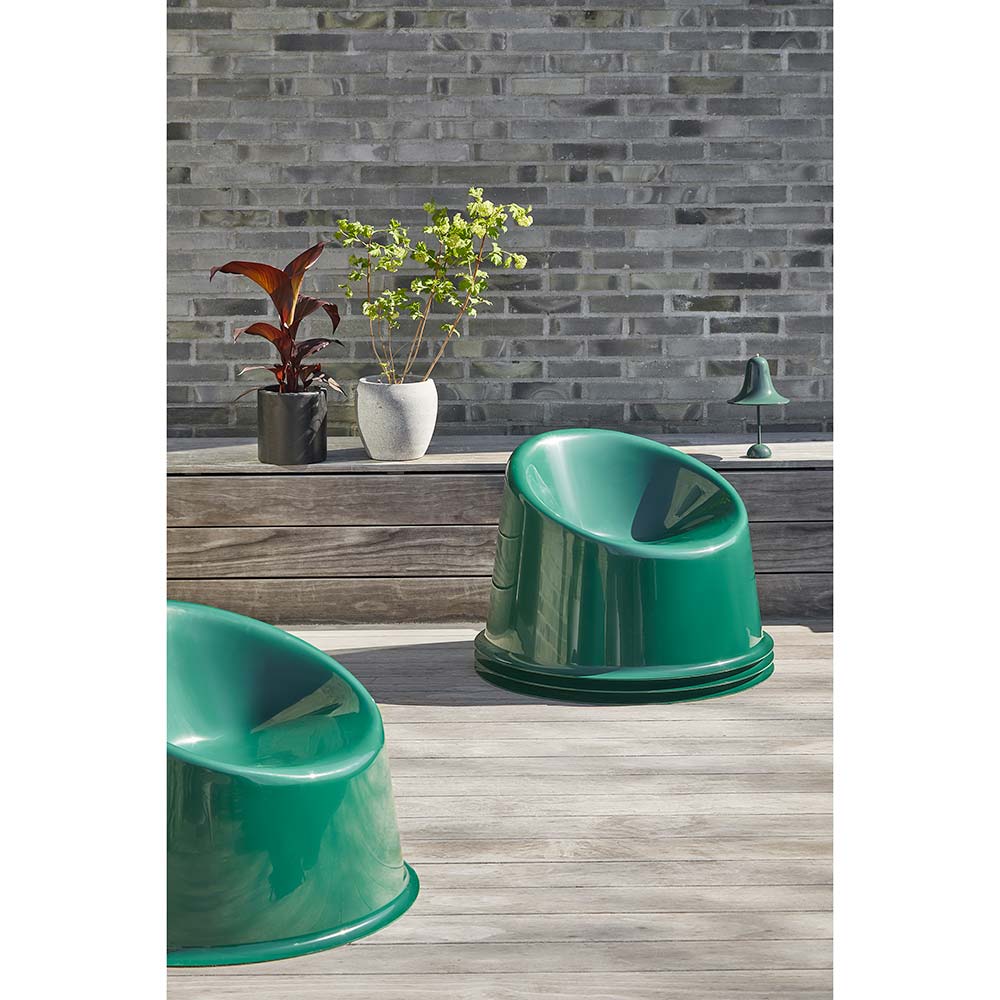 Panto Pop Outdoor Lounge Chair - Dark Green