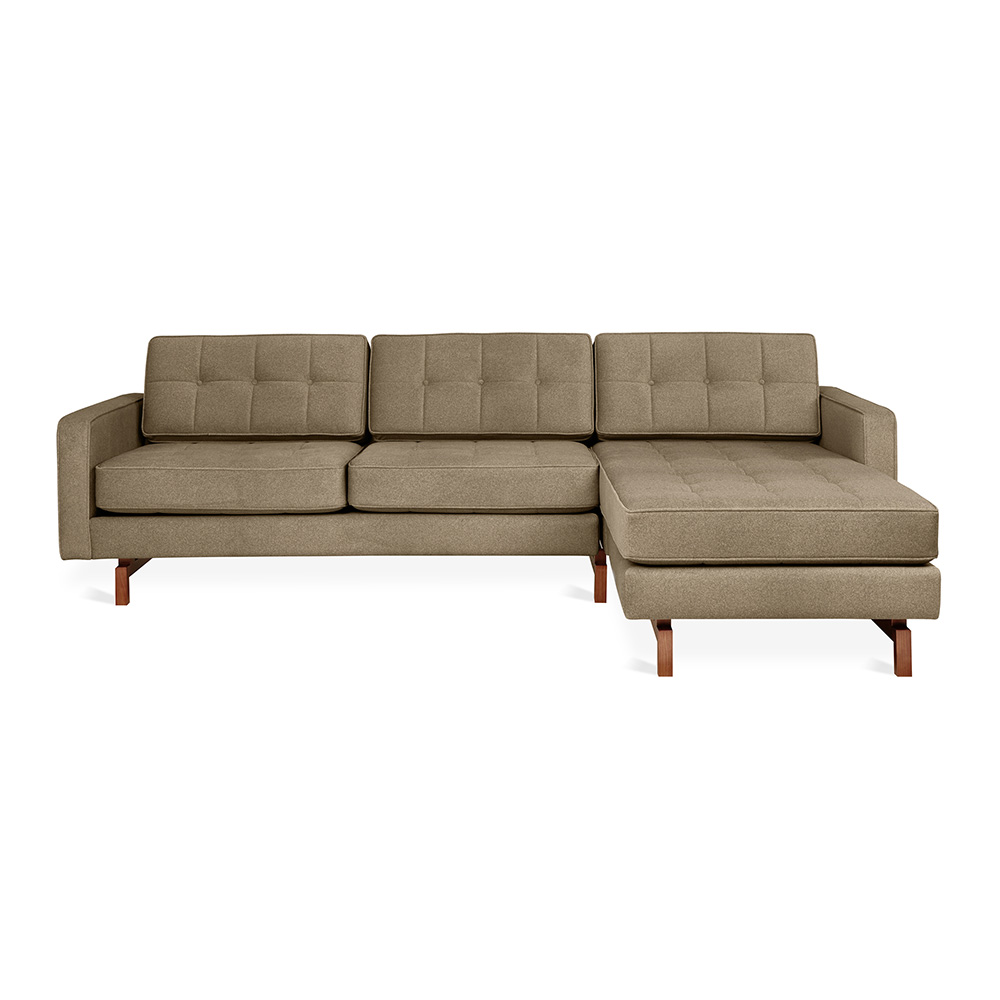 Jane 2 Bi Sectional Merino Mocha Walnut 2 | Rouse Home