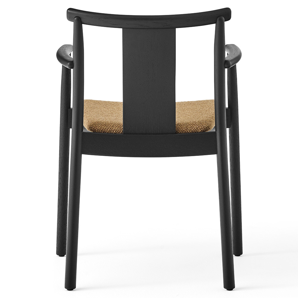 Merkur Seat Upholstered Dining Armchair - Black Oak