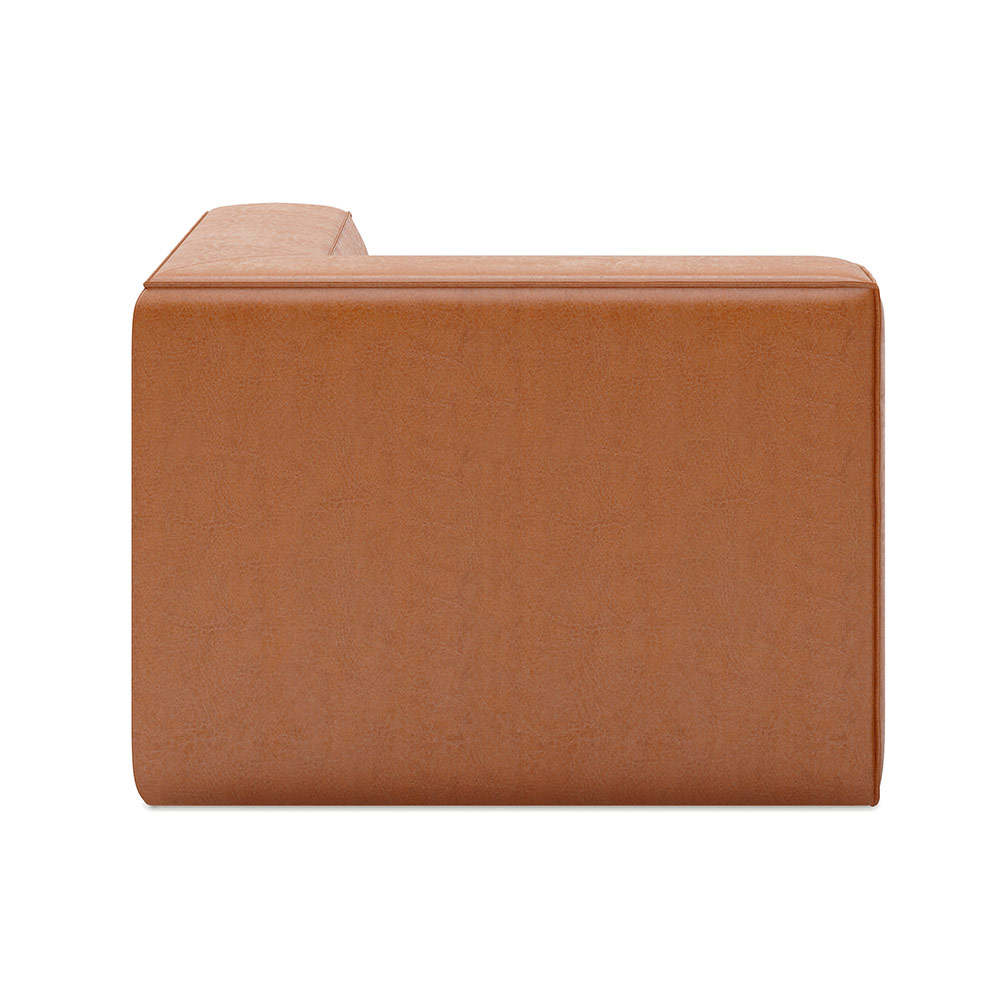 Mix Modular Corner - Vegan Appleskin Leather Cognac | Rouse Home
