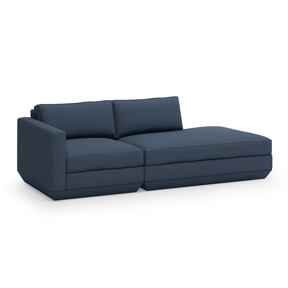 Podium 2 PC Lounge Sofa - Hanson Navy | Rouse Home