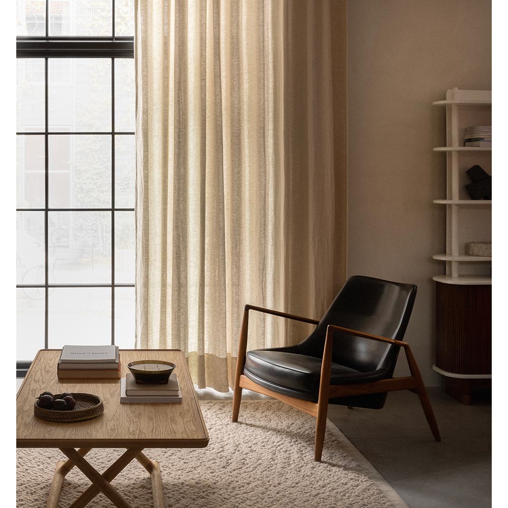 The Seal Low Back Lounge Chair - Walnut