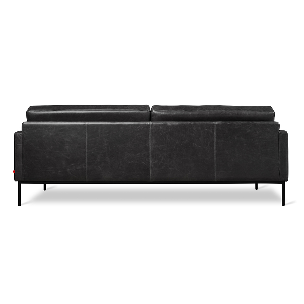 Towne Sofa - Saddle Black Leather