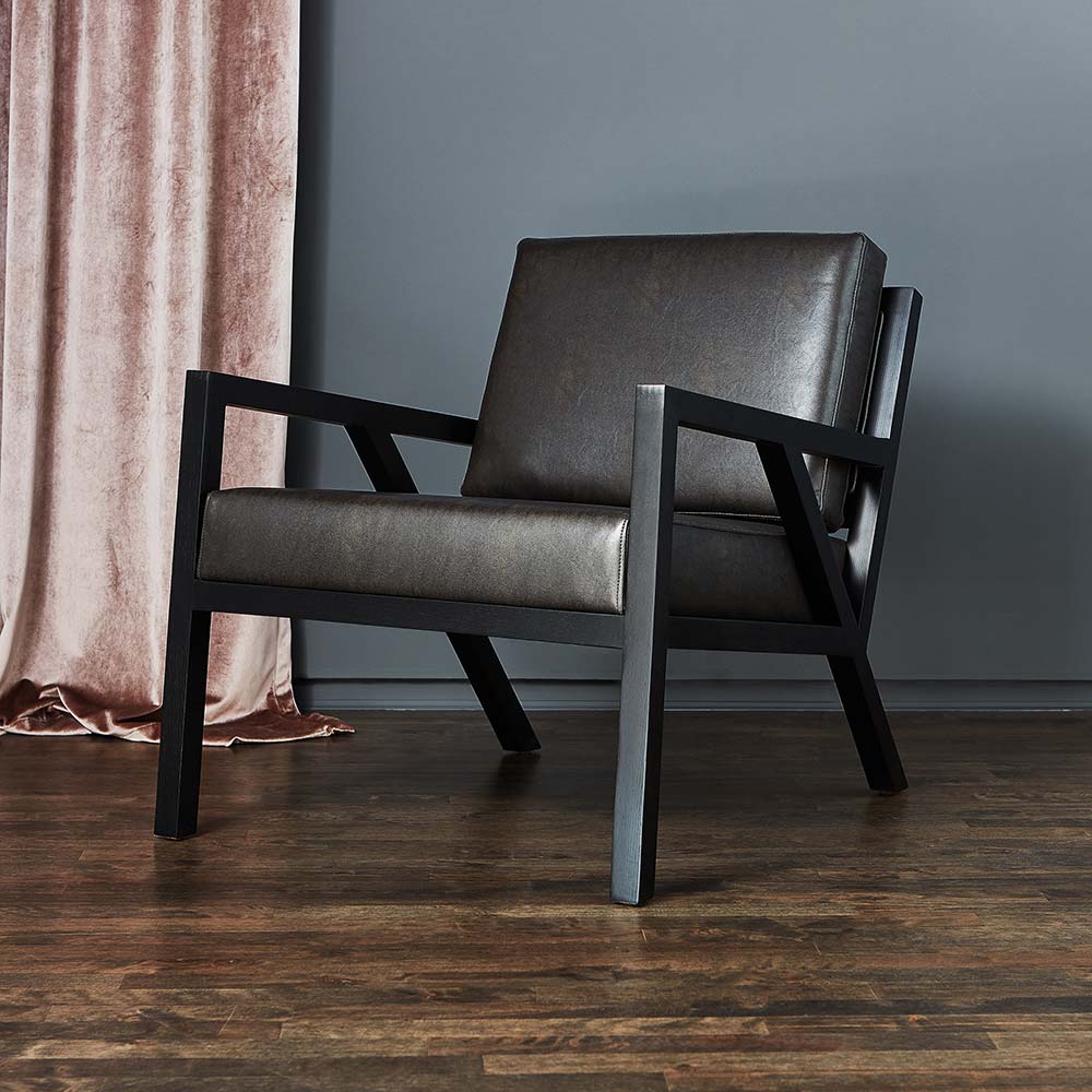Truss Chair - Vegan Appleskin Licorice - Ash Black