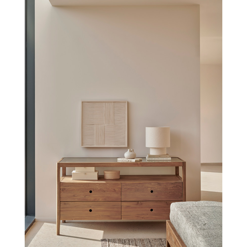 Spindle Dresser - 4 Drawers, Reclaimed Teak