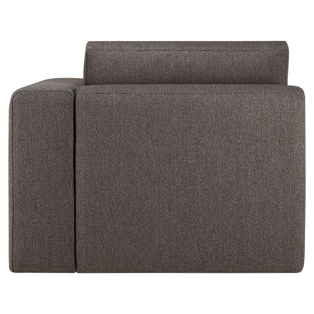 Mellow End Seater With Left Arm Modular Sofa - Granite