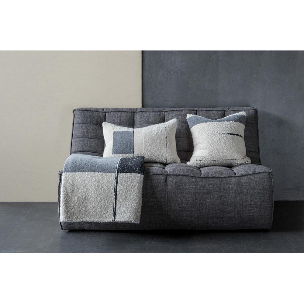 21035 Urban Cushion & 21034 Urban Cushion & 21047 Urban Throw & 20233 N701 Sofa 2 Seater Dark Grey | Rouse Home