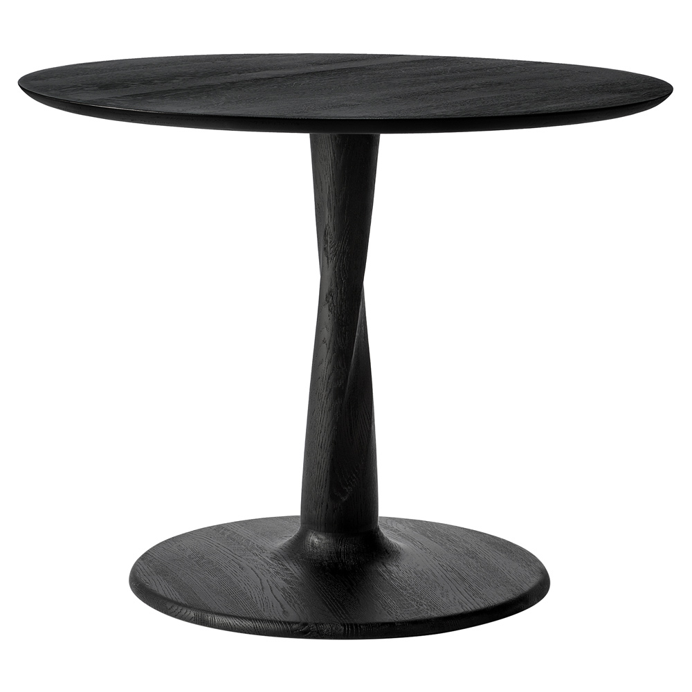 Torsion Dining Table - Black Oak, Low