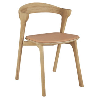 Bok Dining Chair - Sienna Leather, Oak