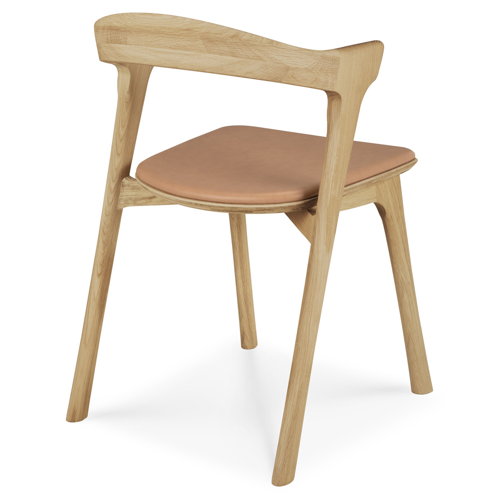 Bok Dining Chair - Sienna Leather, Oak